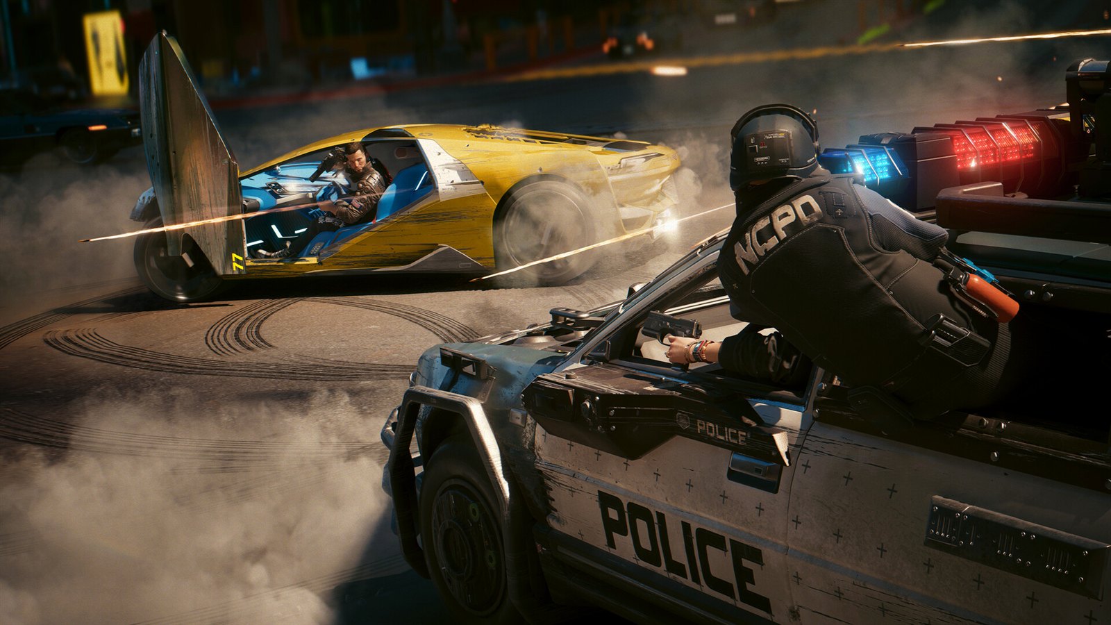 Night City after dark, the favourite showcase for path tracing. CD Projekt Red