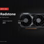 Official Radeon RX 9070 XT render with the number of games supporting AMD FSR 4 and Redstone