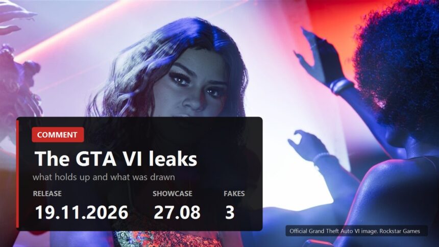 GTA VI leaks comment cover with release date, showcase date and number of debunked fakes