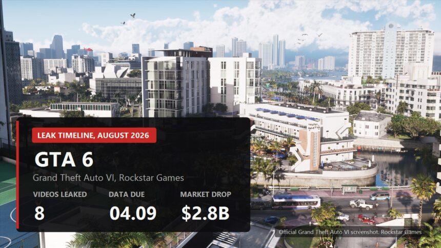 Vice City skyline in Grand Theft Auto VI