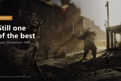 Cover image for the Hunt: Showdown 1896 review with the line still one of the best