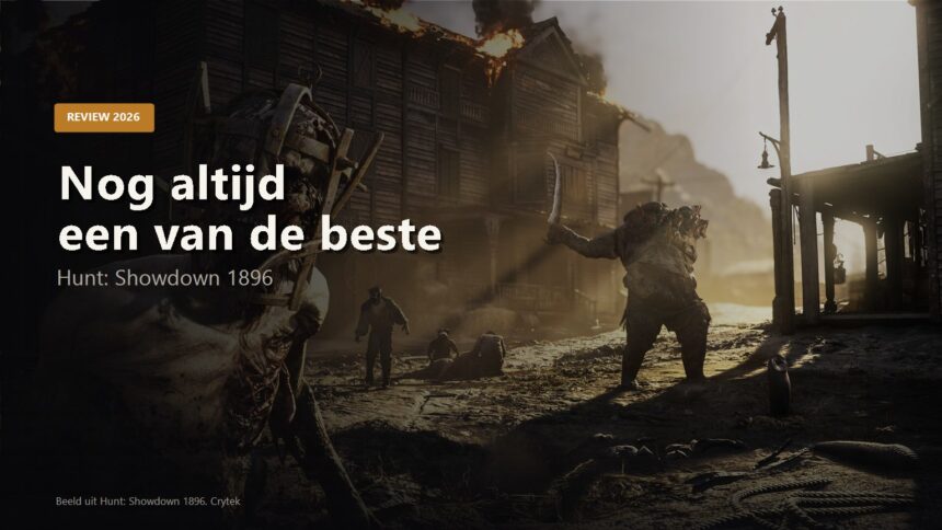 Cover image for the Hunt: Showdown 1896 review with the line still one of the best