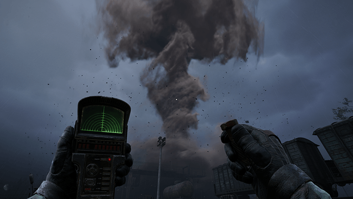 The Tornado anomalous area seen from a distance with a detector in hand