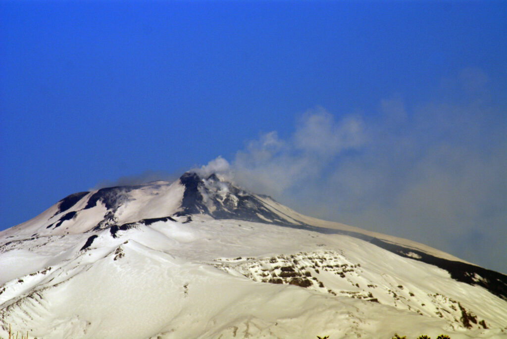 Mount Etna on the east coast of Sicily