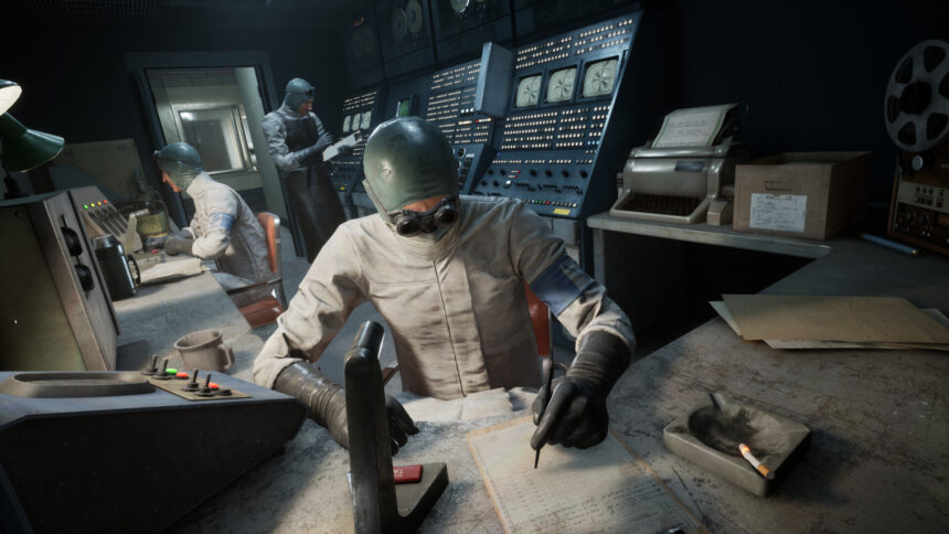 A laboratory room from The Outlast Trials