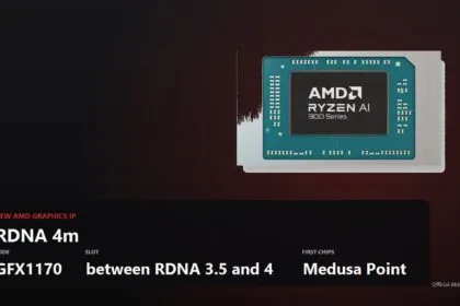 AMD Ryzen AI processor render with RDNA 4m key facts