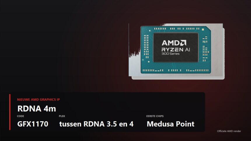 AMD Ryzen AI processor render with RDNA 4m key facts