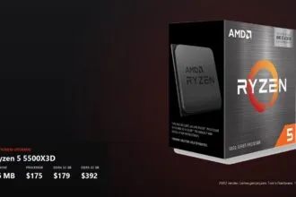 AMD Ryzen 5 5500X3D boxed processor with key figures: 96 MB cache, 175 dollars, DDR4 and DDR5 kit prices