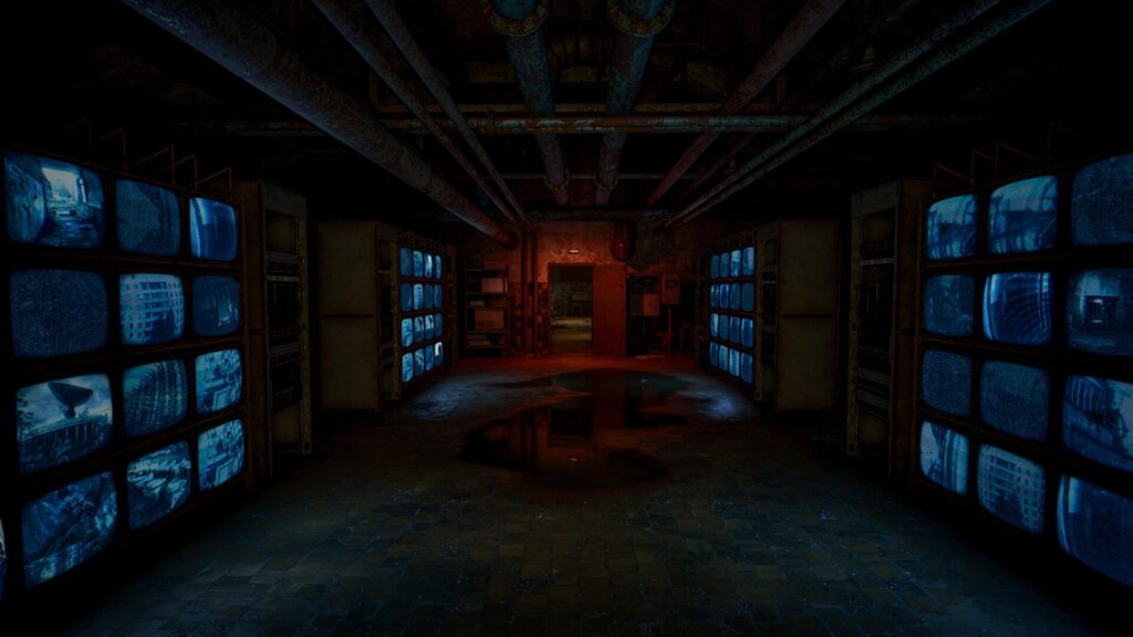 Corridor of monitors in S.T.A.L.K.E.R. 2