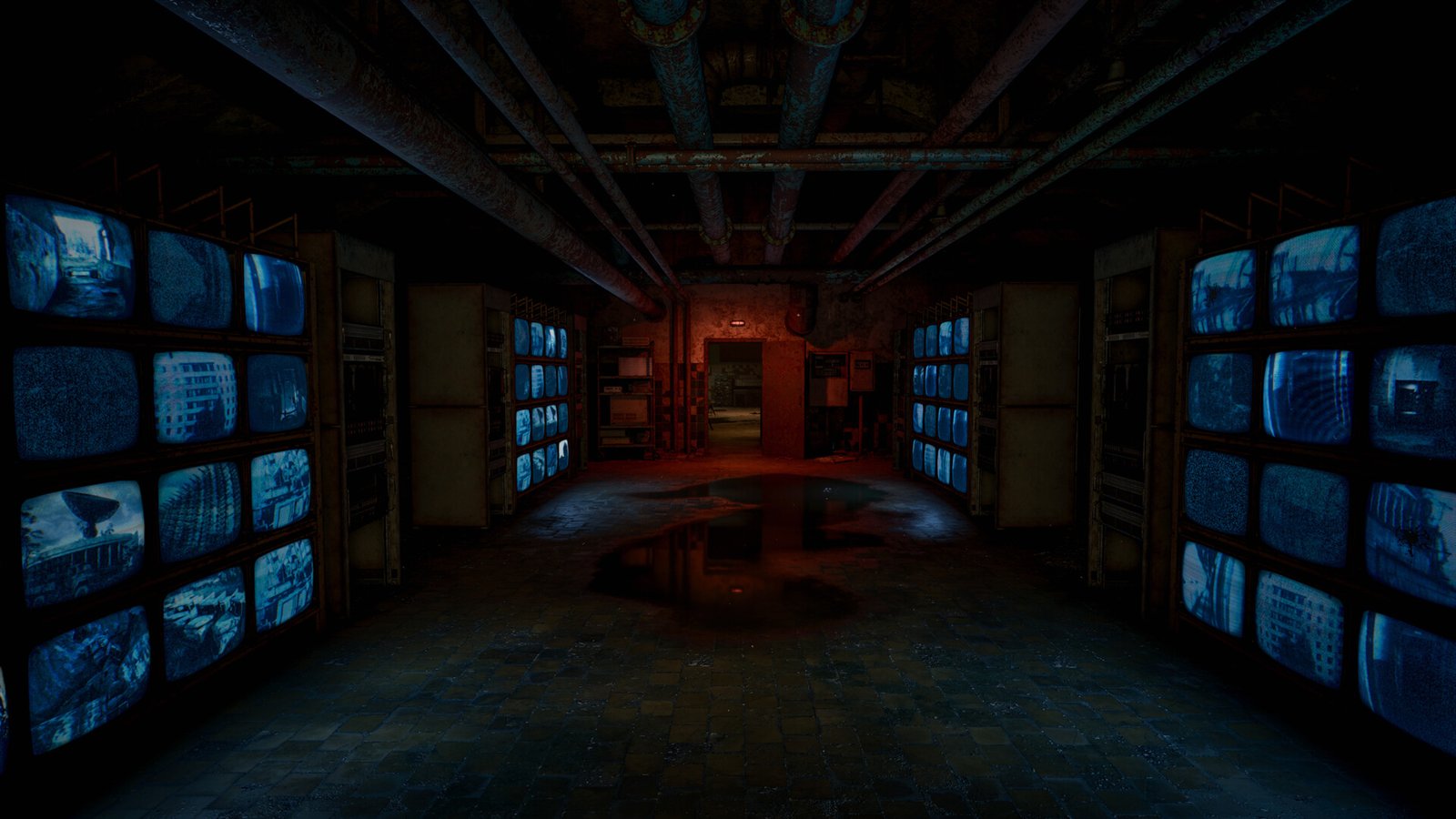 Corridor of monitors in S.T.A.L.K.E.R. 2