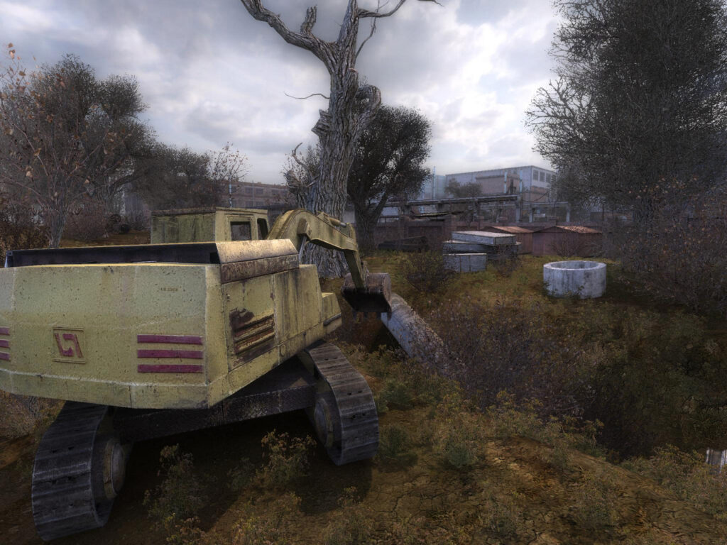 Abandoned machinery in the Zone in S.T.A.L.K.E.R. Shadow of Chernobyl