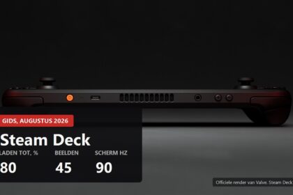 Steam Deck OLED official Valve render with the key setup numbers