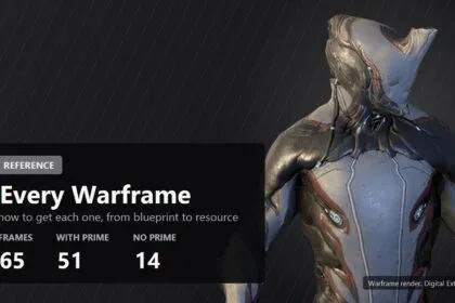 Official Warframe render with a FramesGames caption plate