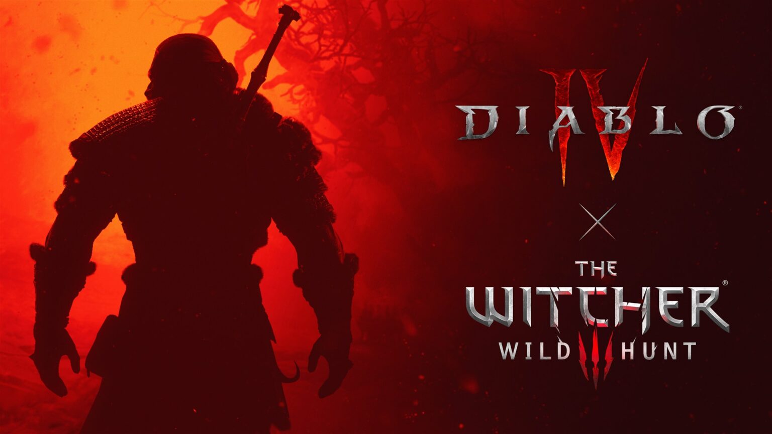 The Witcher and Diablo 4 crossover artwork