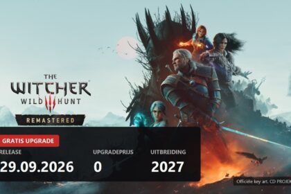 Official key art of The Witcher 3 Wild Hunt Remastered with the 29 September 2026 release date
