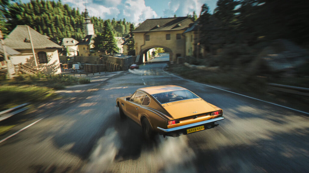 007 First Light car chase with path tracing