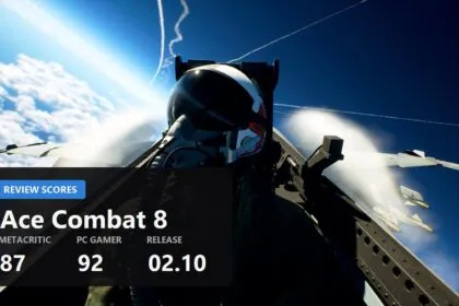 Ace Combat 8 scores 87 on Metacritic with no negative reviews, PC Gamer gives it 92
