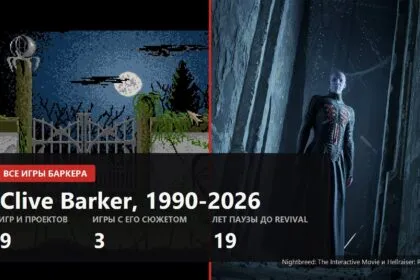 Все игры Клайва Баркера, автора "Восставшего из ада": от Nightbreed до Hellraiser: Revival