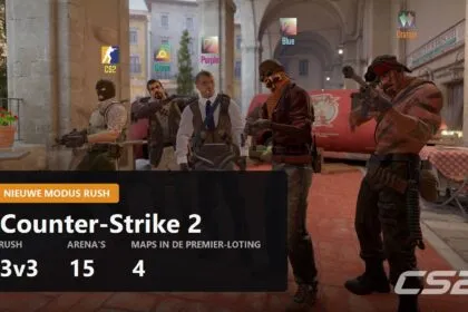 Counter-Strike 2 krijgt 3v3-modus Rush, en in Premier worden maps nu gekozen in plaats van weggestreept