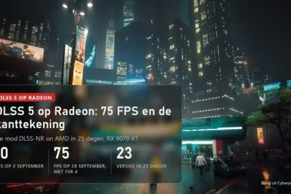 DLSS 5 op Radeon: de mod DLSS-NR on AMD haalt 75 FPS, met een kanttekening