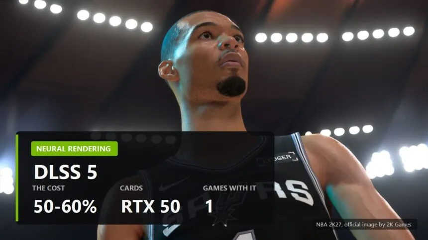 DLSS 5 Is Out. Half Your Frames Go To It, and Here Is What Comes Back
