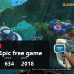 A Subnautica underwater scene with the Epic giveaway totals over it