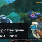 A Subnautica underwater scene with the Epic giveaway totals over it