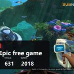 A Subnautica underwater scene with the Epic giveaway totals over it
