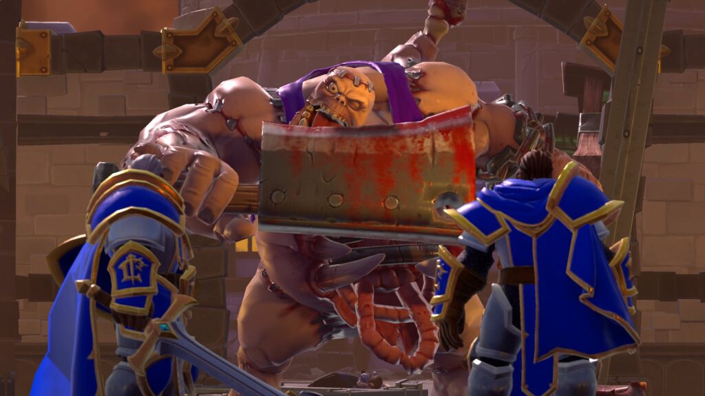 Abomination facing paladins of Lordaeron