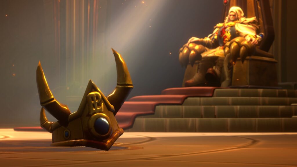 Crown of Lordaeron lying in the throne room, Forsaken Kingdom