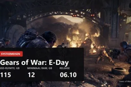 Definitieve pc-eisen van Gears of War: E-Day, ray tracing en 115 GB SSD