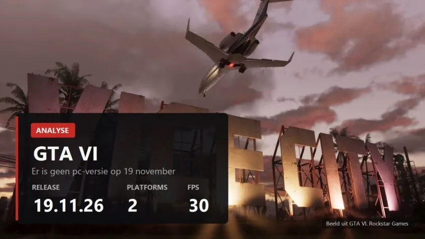 GTA 6 op pc: waarom die er op 19 november niet is en wanneer wel