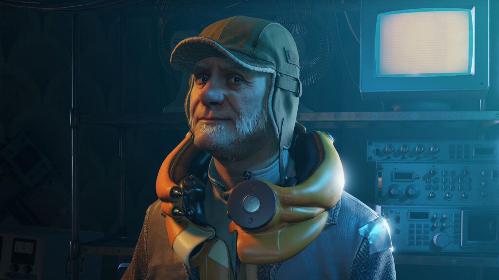 Half-Life Alyx character in a workshop