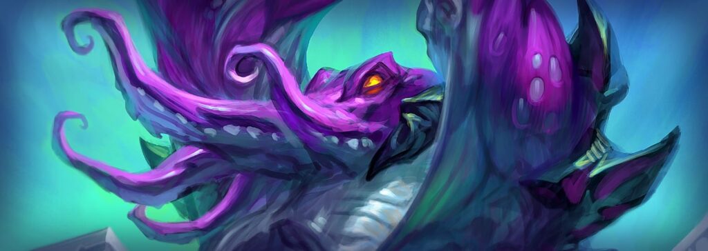 Old God tentacles in Hearthstone Reign of the Black Empire art