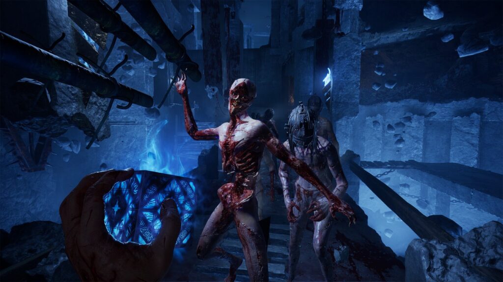 Skinless Cenobites in the Labyrinth in Hellraiser Revival