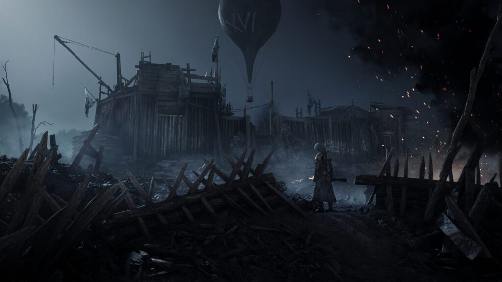 A dark interior lit by a lantern in Hunt: Showdown 1896