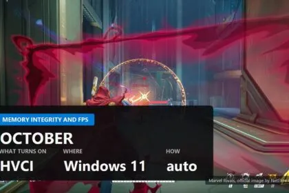Windows 11 memory integrity turns on in October and can cost you FPS: how to check
