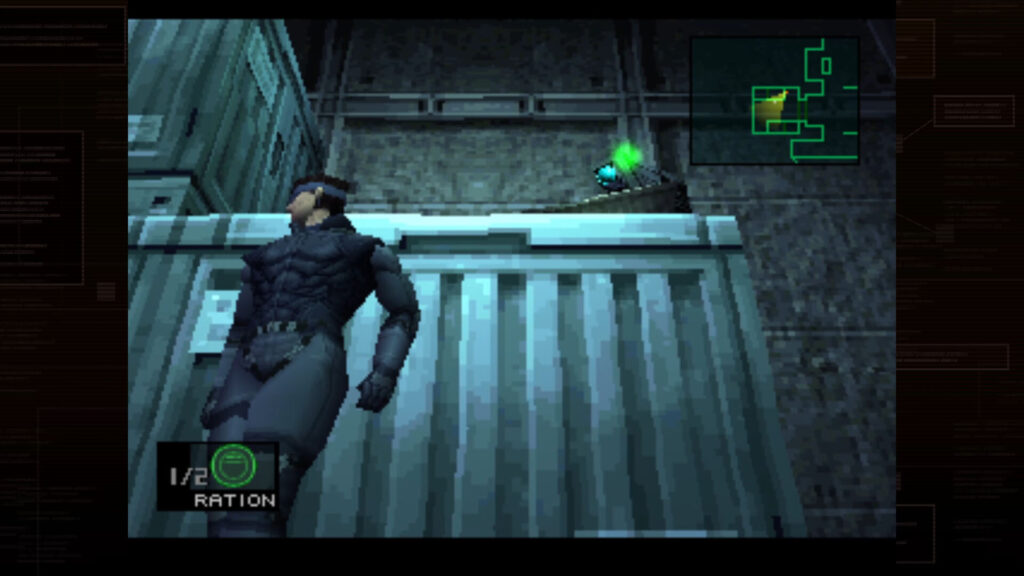 Snake op een dek in Metal Gear Solid