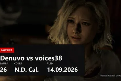 Denuvo sues cracker voices38 over bypassing its protection in 26 games