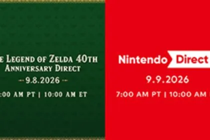 Official announcement of two Nintendo Directs on 8 and 9 September 2026