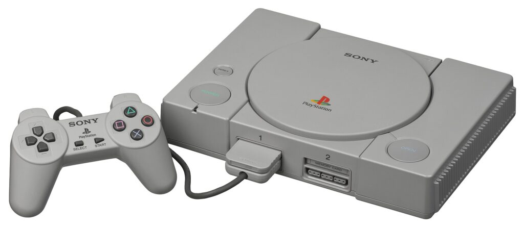 Sony PlayStation SCPH-1000 with its controller