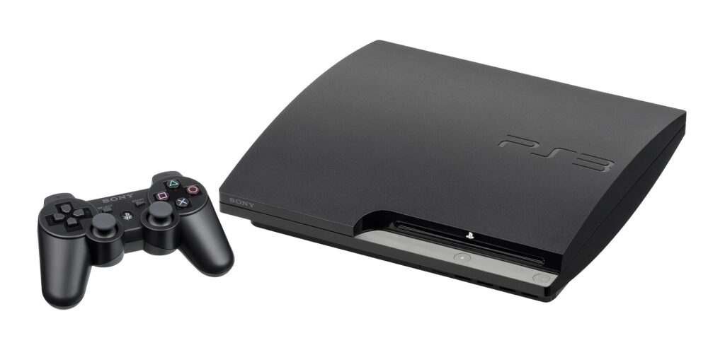Sony PlayStation 3 console with its controller