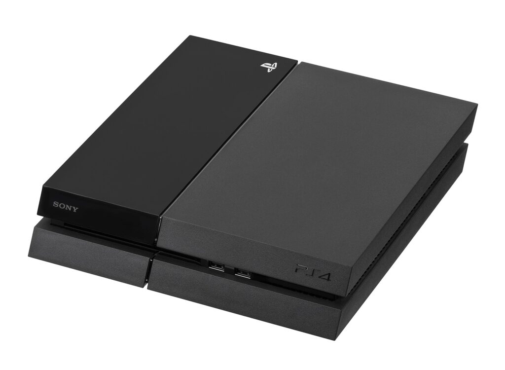 Sony PlayStation 4 console seen from the front