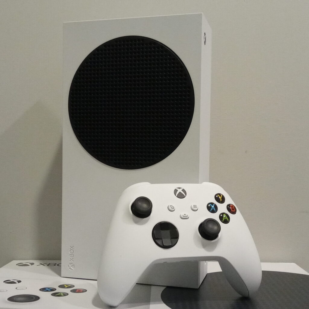 Microsoft Xbox Series S console with its controller