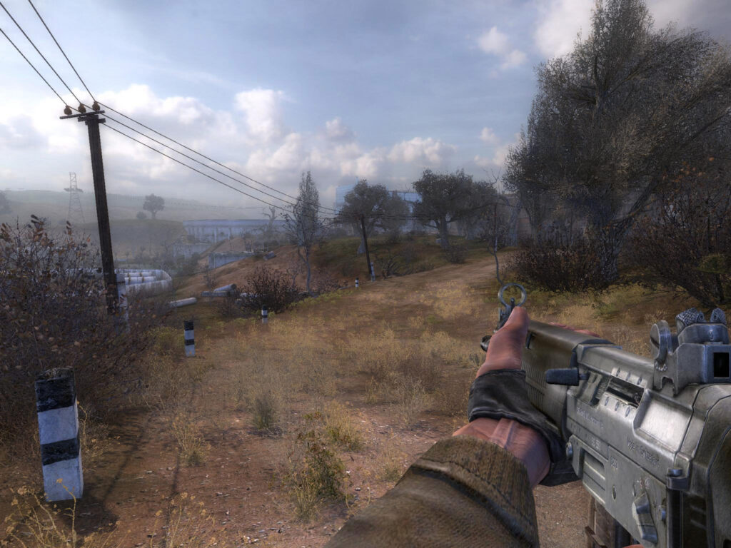 Shadow of Chernobyl road in the Cordon