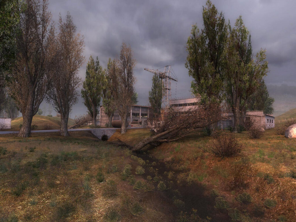 Shadow of Chernobyl fields near the Garbage