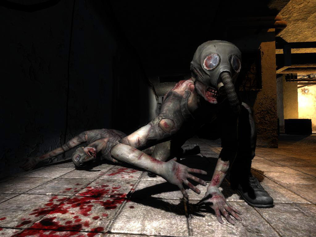 Shadow of Chernobyl snorks in a bloodied room