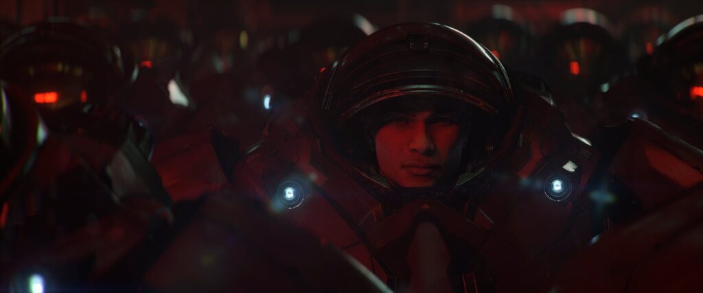Marine recruit in armor in the new StarCraft