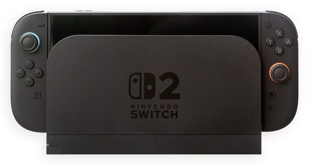 Nintendo Switch 2 in its dock
