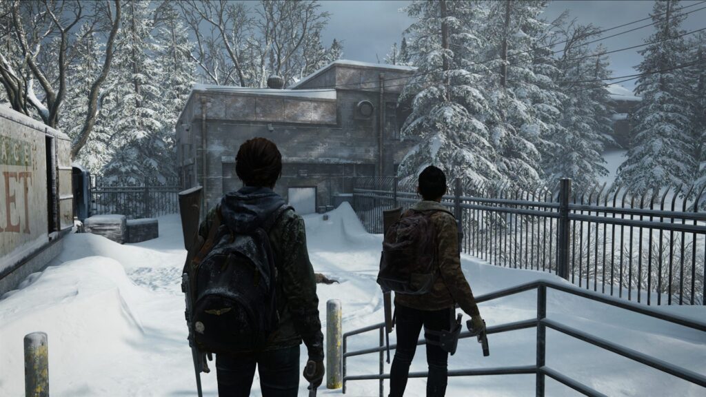Ellie and Dina in the snow